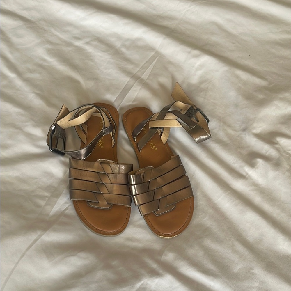 SAS Metallic Sandals